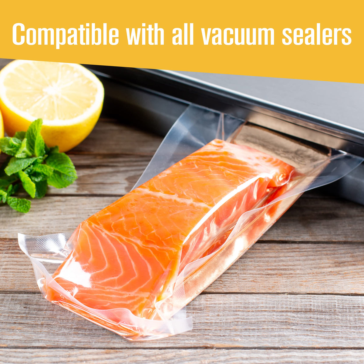 Houseables bags suit home or commercial use and work with most vacuum sealers.