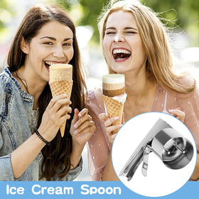 Houseen versatile scoop works for fruits, melons, and mashed potatoes.