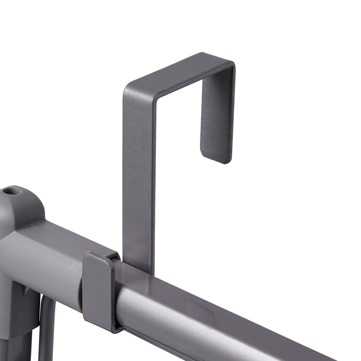 Household Essentials gray finish blends with bathroom decor.
