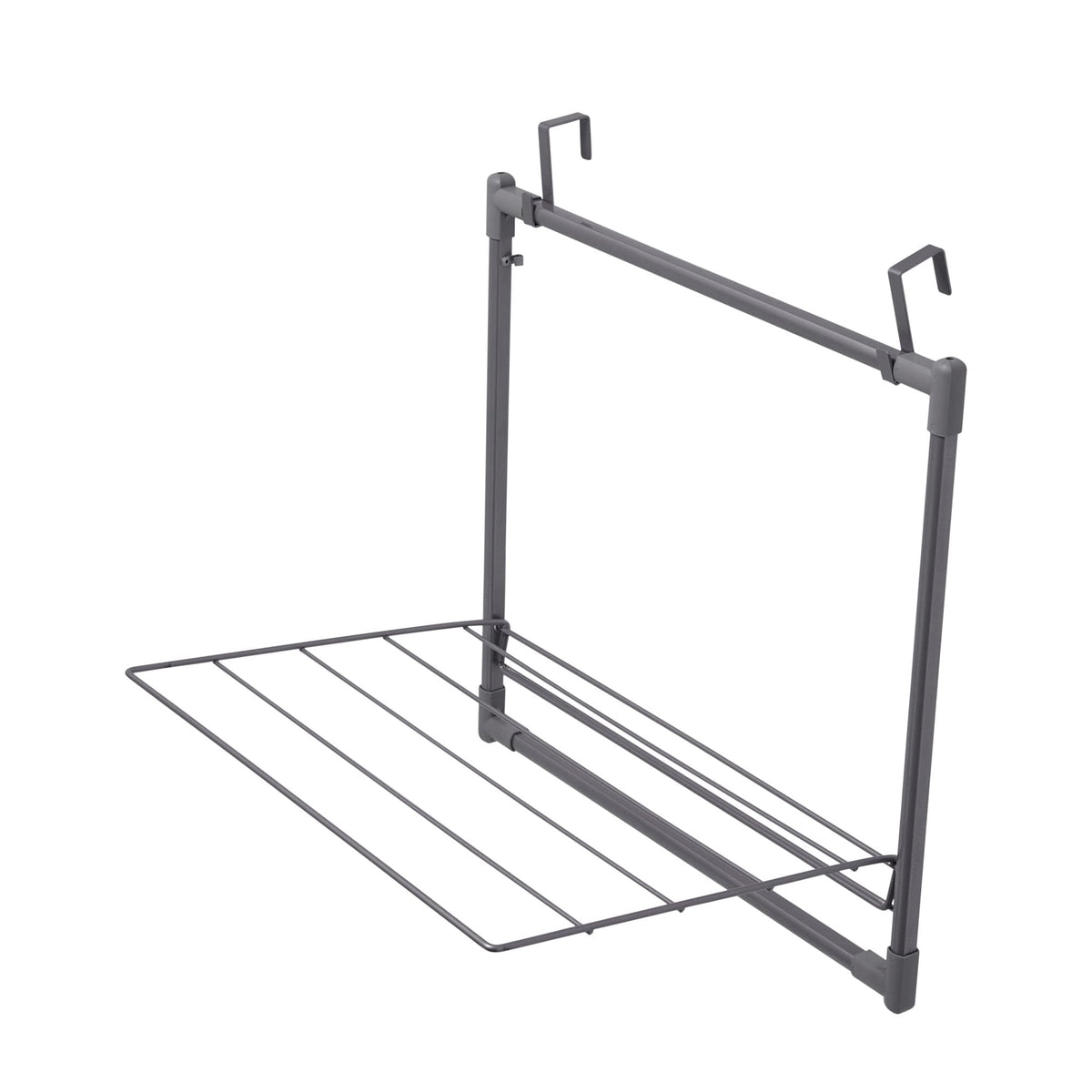 Household Essentials two mounting hooks provide secure over-door installation.