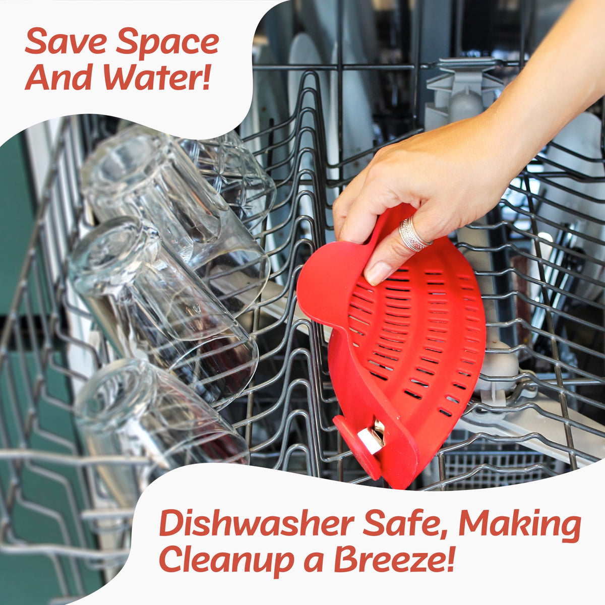 Houseify Perfect Pasta Pal ideal for draining pasta and rinsing produce.