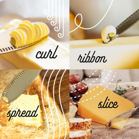 Houseify Ready Butter Knife curler feature curling cold butter for decorative pats