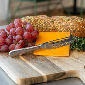 Houseify READY BUTTER PRO knife with three-in-one design for versatile kitchen tasks.