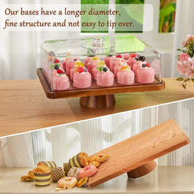 HouseJoy cake stand flipped to reveal a chic charcuterie board for snacks.