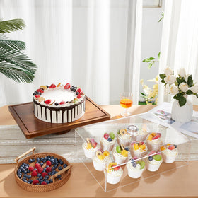 HouseJoy easy-clean acacia wood base paired with durable lid for everyday entertaining.