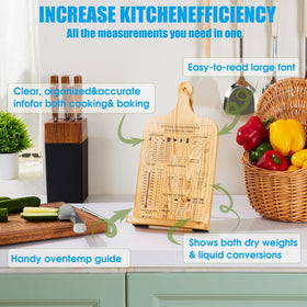 HouseJoy measurement and conversion chart to simplify baking