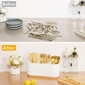 HouseJoy party-ready silverware caddy for entertaining guests