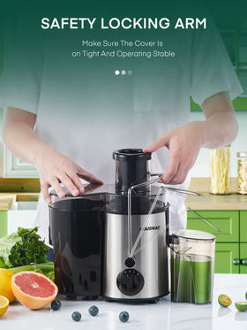 HOUSNAT recipe guide included to help beginners start juicing