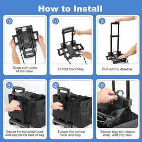Housolution bag with dual handles and crossbody strap for flexible transport.