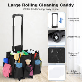 Housolution large-capacity cleaning bag with interior space for quick tool access.