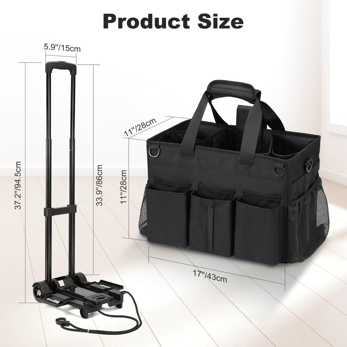 Housolution multifunctional organizer suitable for office cleaning and car care.