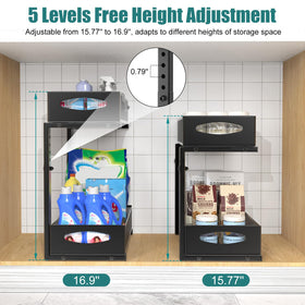Housolution sliding mesh drawers offer smooth, quiet pulls for daily use.