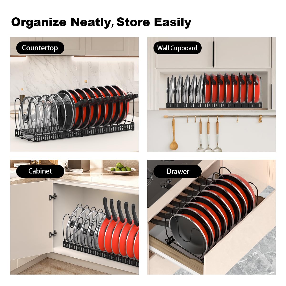 Housolution two-diy-methods rack offers flexible arrangement options.