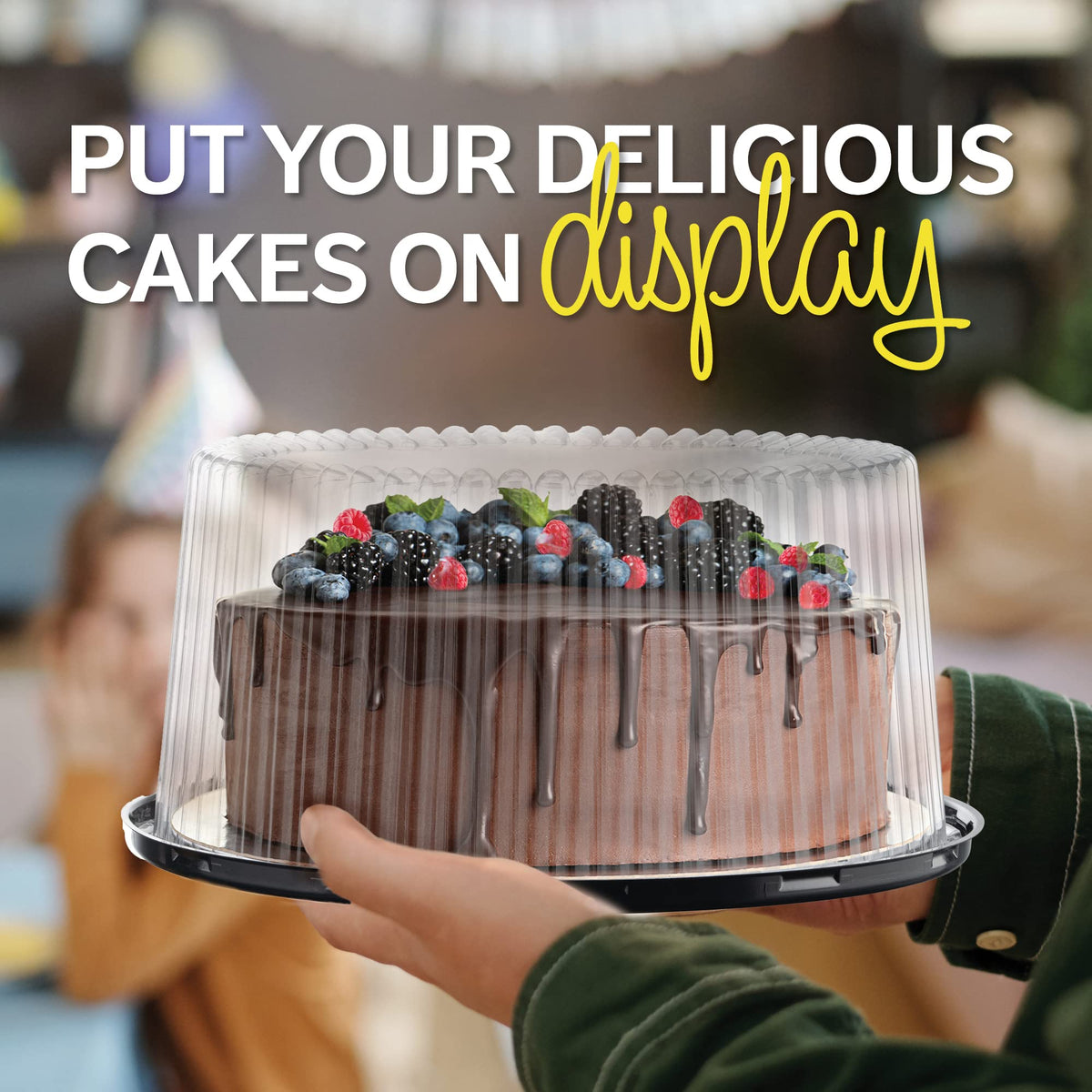 Houzzkingz 3-pack display combo ideal for bakeries, caterers, and home bakers.