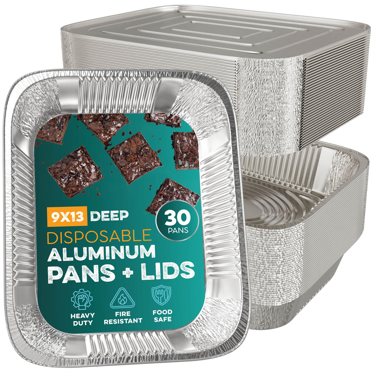 Houzzkingz disposable aluminum foil pans for quick cleanup after gatherings.
