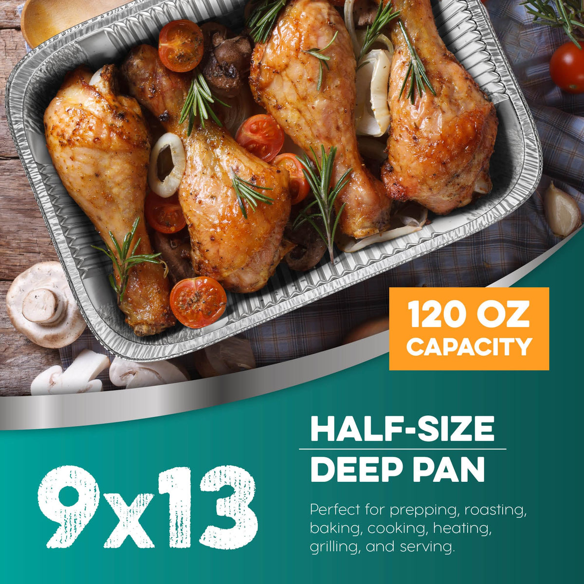 HOUZZKINGZ fire-resistant pans provide safer high-heat roasting and grilling.