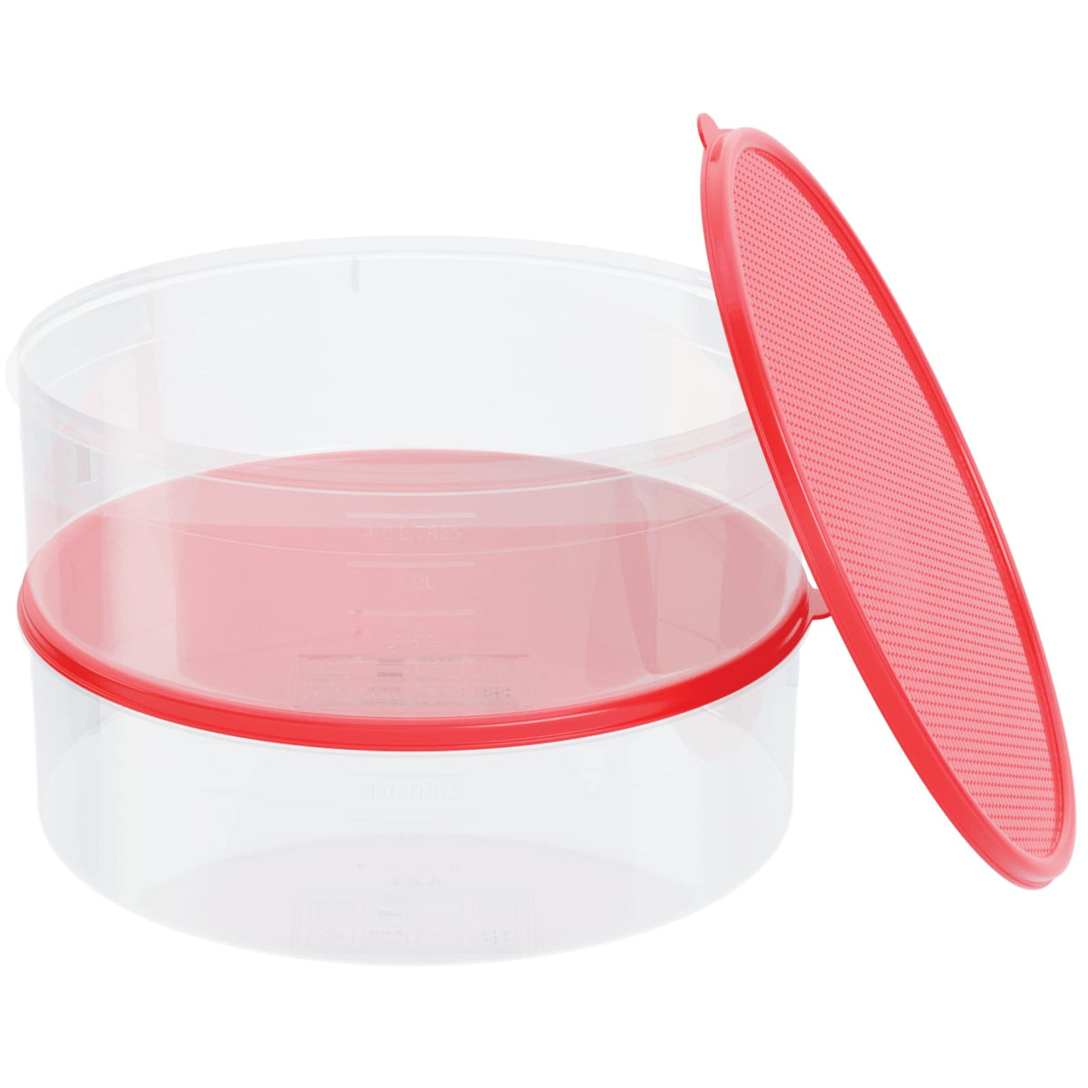 HOUZZKINGZ USA airtight lid with leakproof seal preserves moisture for baked goods.