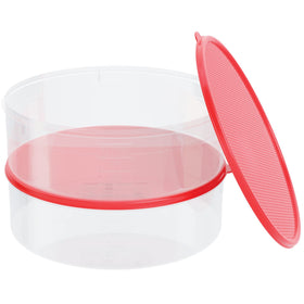 HOUZZKINGZ USA airtight lid with leakproof seal preserves moisture for baked goods.