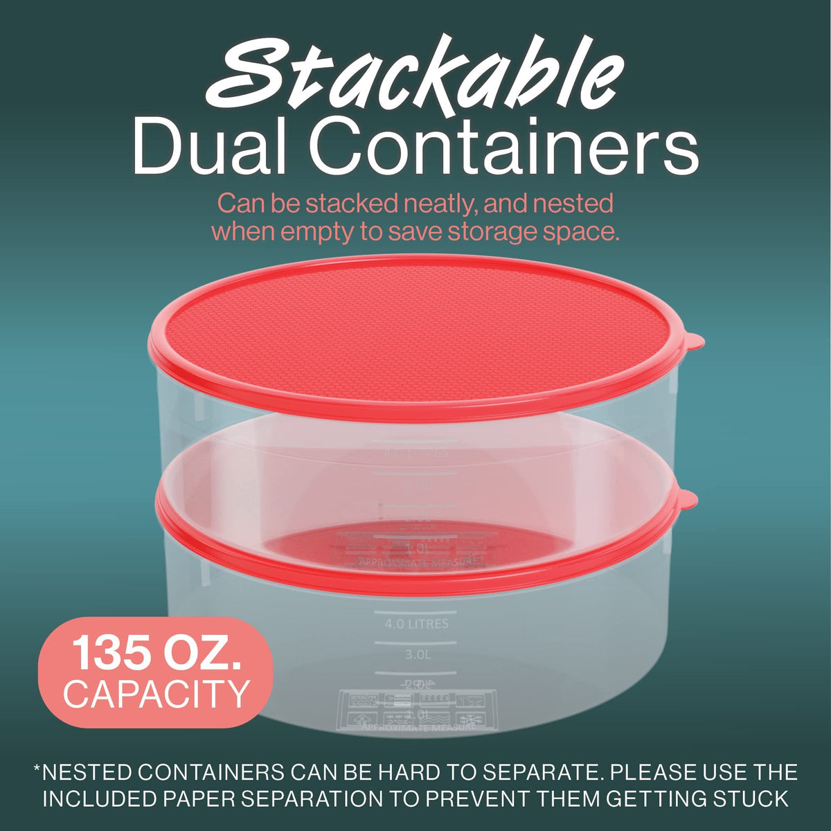HOUZZKINGZ USA clear plastic construction helps quick content identification.