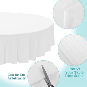 HOUZZKINGZ USA poly-backed tablecloth offers water-resistant protection