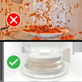 Hover Cover BPA-free material provides safe and durable microwave protection.