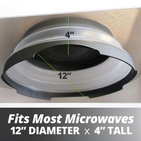 Hover Cover collapsible 12x12 lid expanding to fit tall bowls