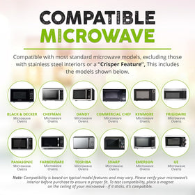 HOVER COVER works with many microwaves; test compatibility first.