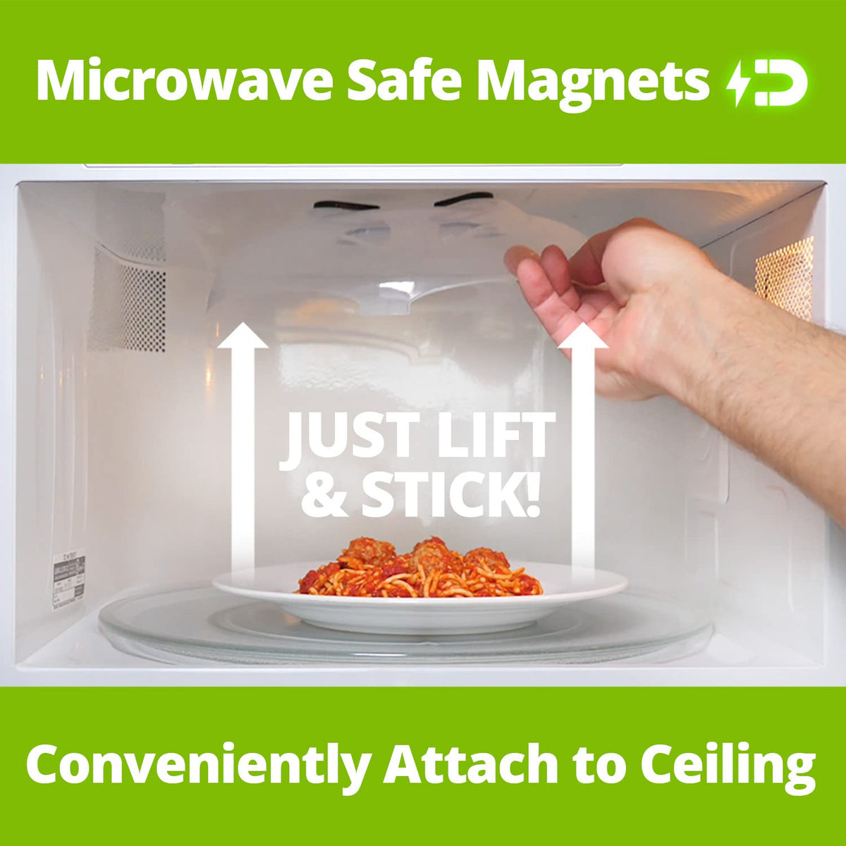 Hover Cover compatible with most major microwave brands.