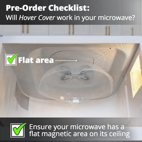 HOVER COVER steam vents promoting even heating while containing splatters