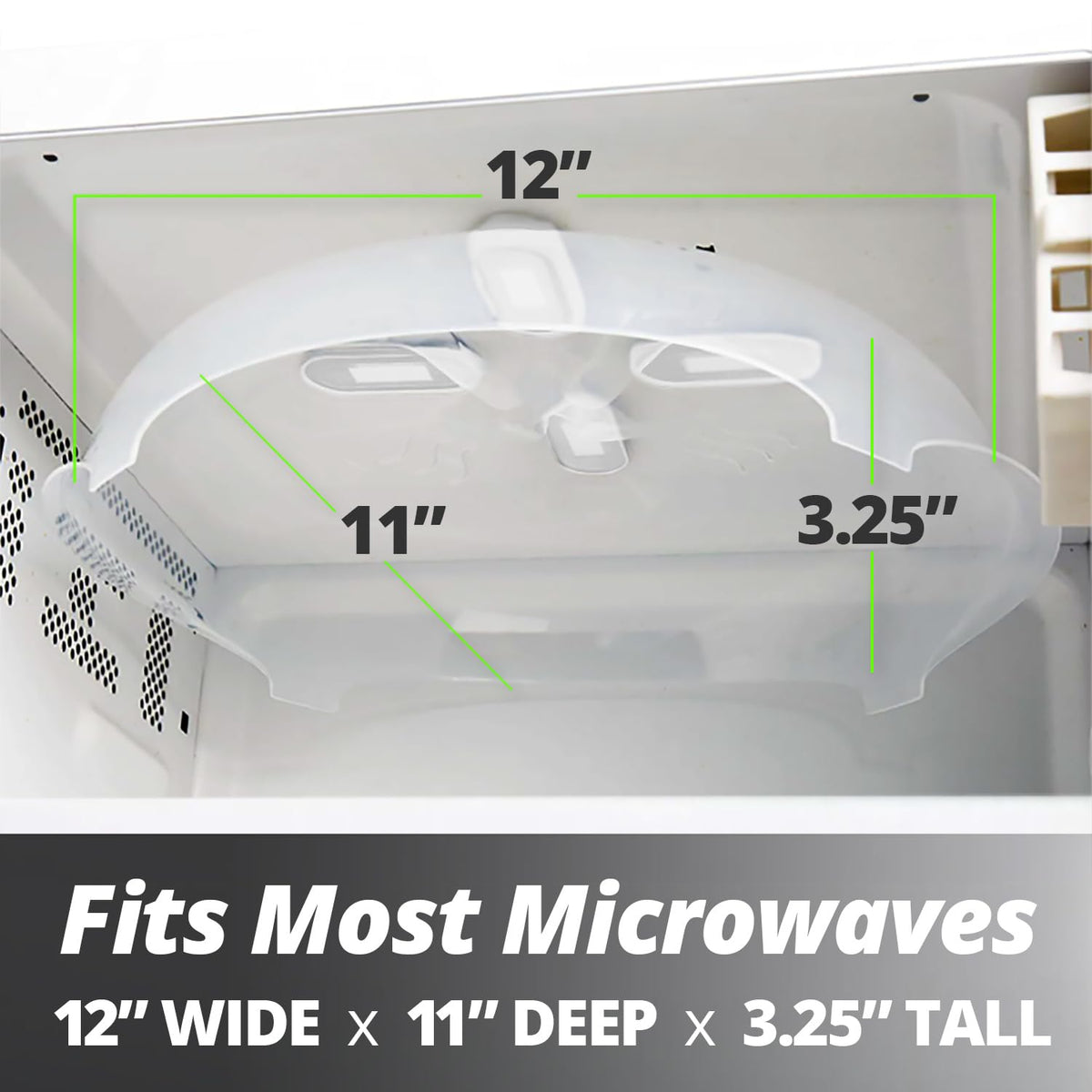 Hover Cover steam vents promote even heating and moisture release.