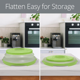Hover Cover steam vents promote even heating and reduce soggy edges.