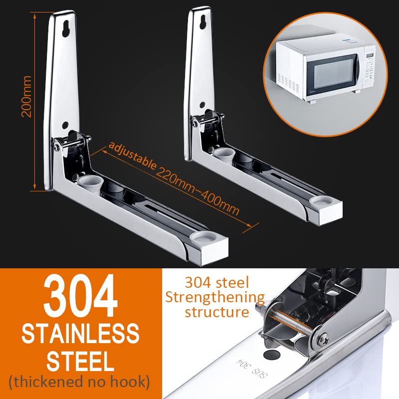Hovico foldable microwave shelf design ideal for compact kitchens.