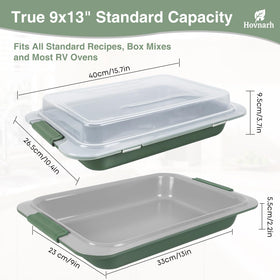 Hovnarh even-heat distribution with warp-resistant aluminum for consistency.