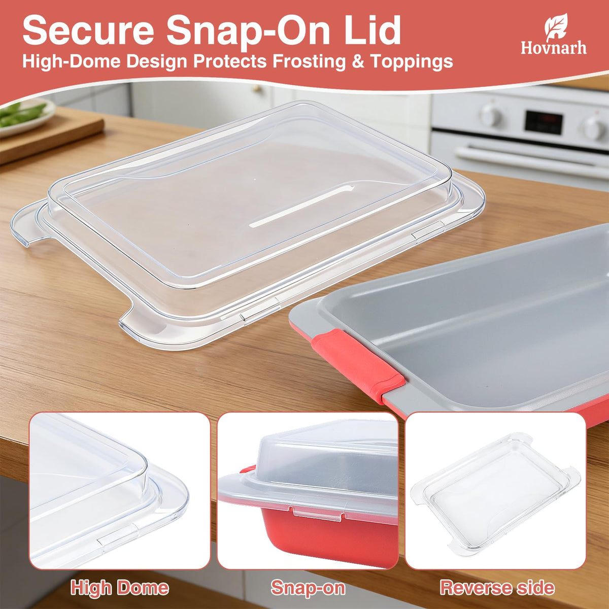 Hovnarh nonstick coating close-up enables effortless release and quick cleanup