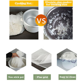Hovoten bamboo steamer mat in a 4-pack ready for steaming