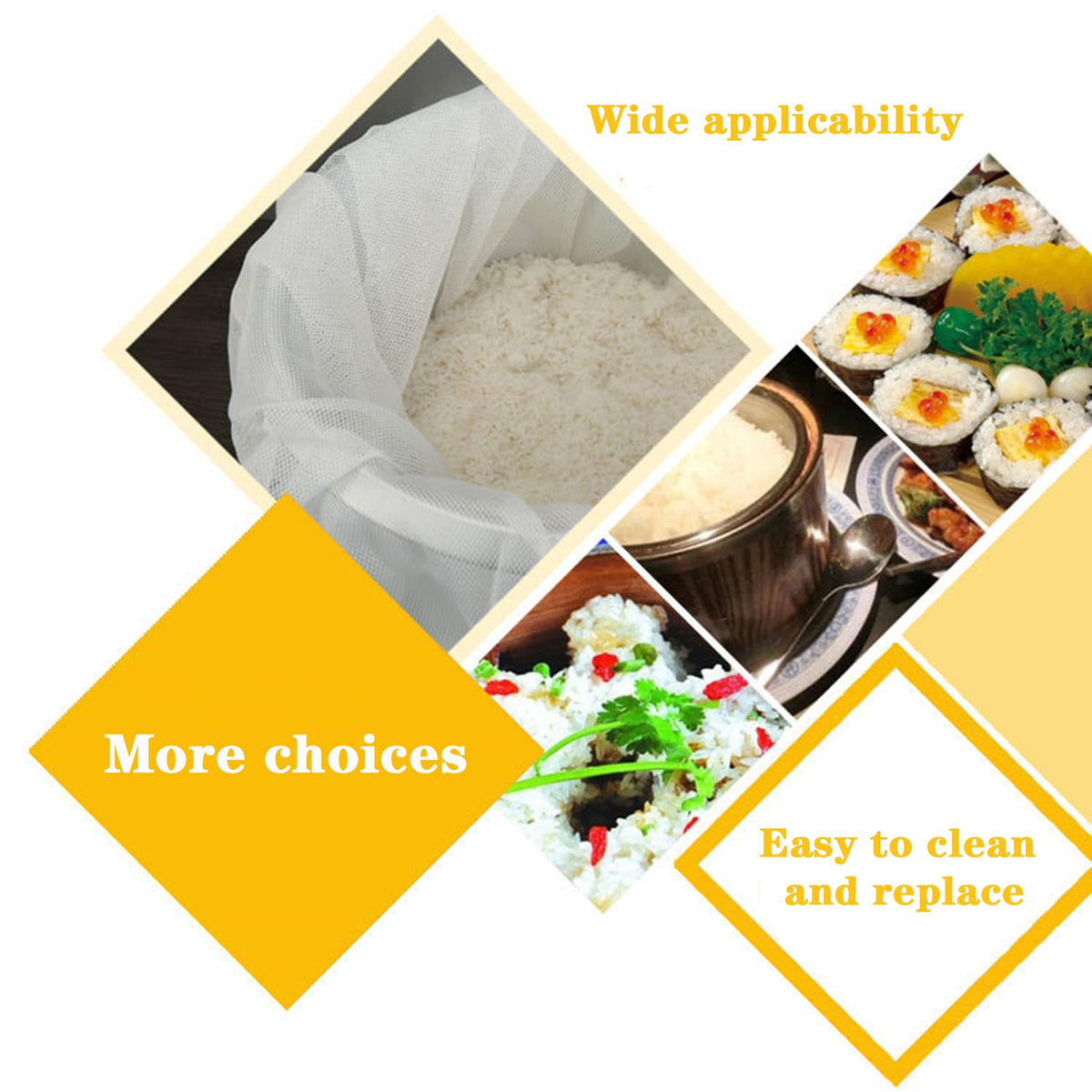 Hovoten rice net packaging displaying a four-piece set