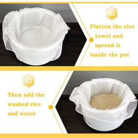 Hovoten rice net used in a busy restaurant kitchen scene