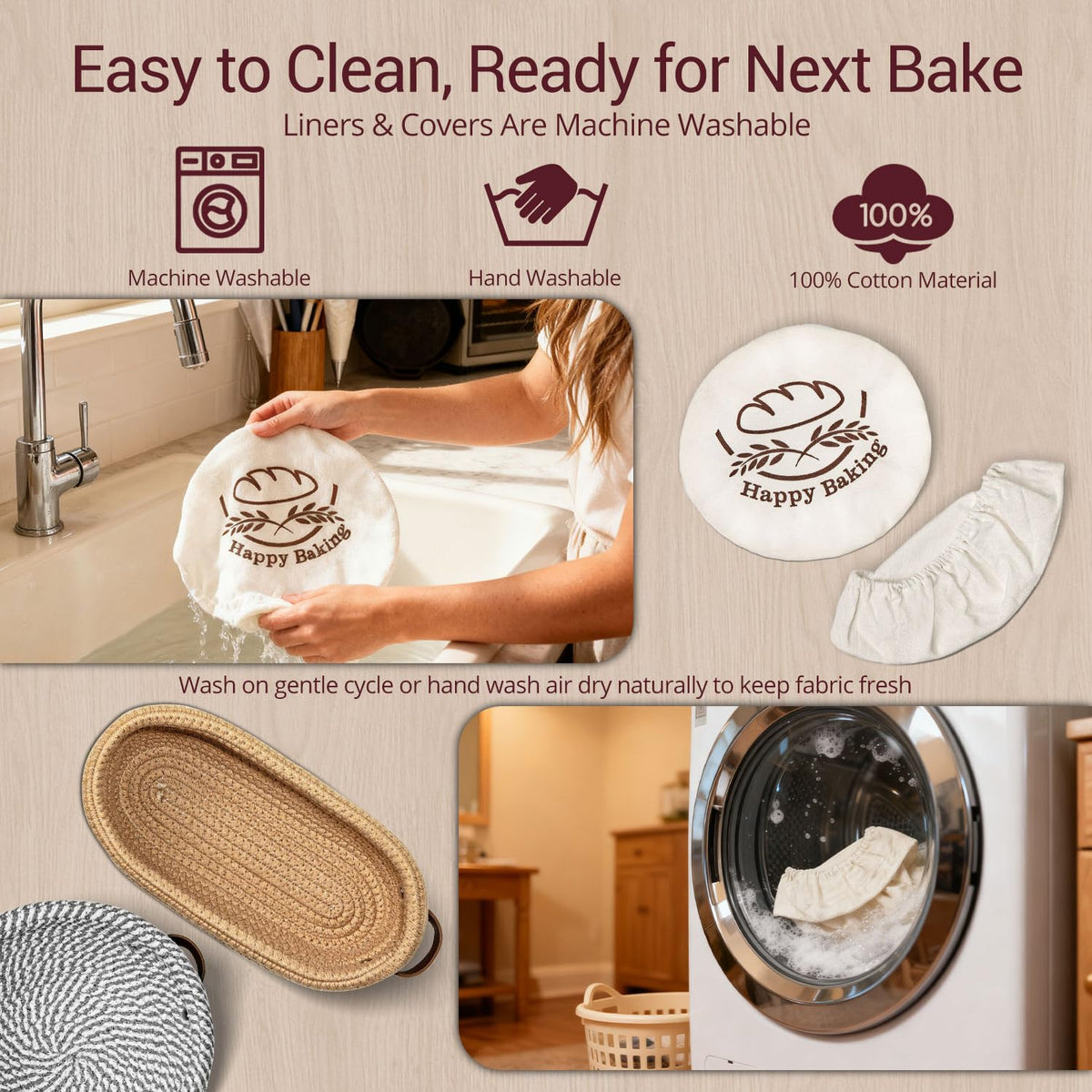 Howasai cloth cover aids drying and tidy storage
