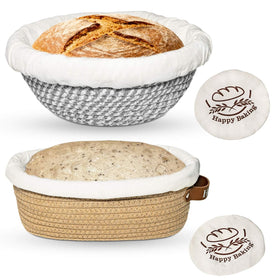 Howasai Banneton round 9-inch basket for even proofing and smooth dough shaping