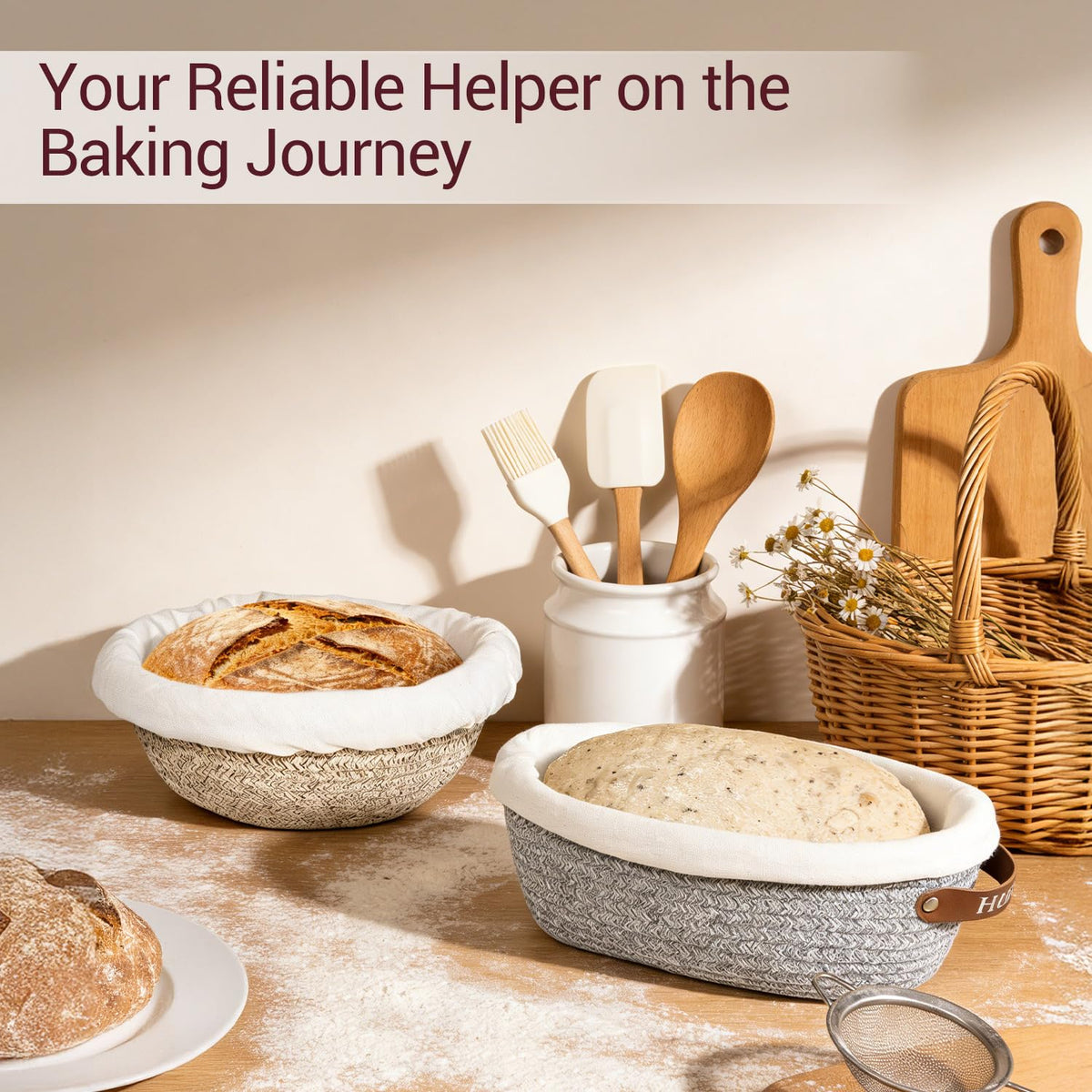 Howasai bread proofing setup shown for home baking success.