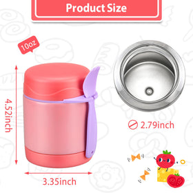 Howeemo 10oz pink wide-mouth-open enables quick filling and cleaning.
