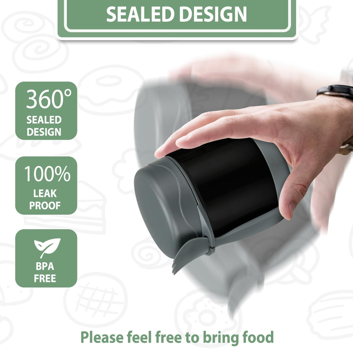Howeemo insulated jar keeps hot foods warm for hours on busy mornings