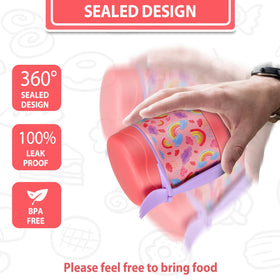 Howeemo leak-proof lid prevents spills in backpacks and bags.