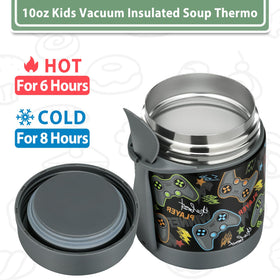 Howeemo vacuum insulation keeps soup warm for hours.