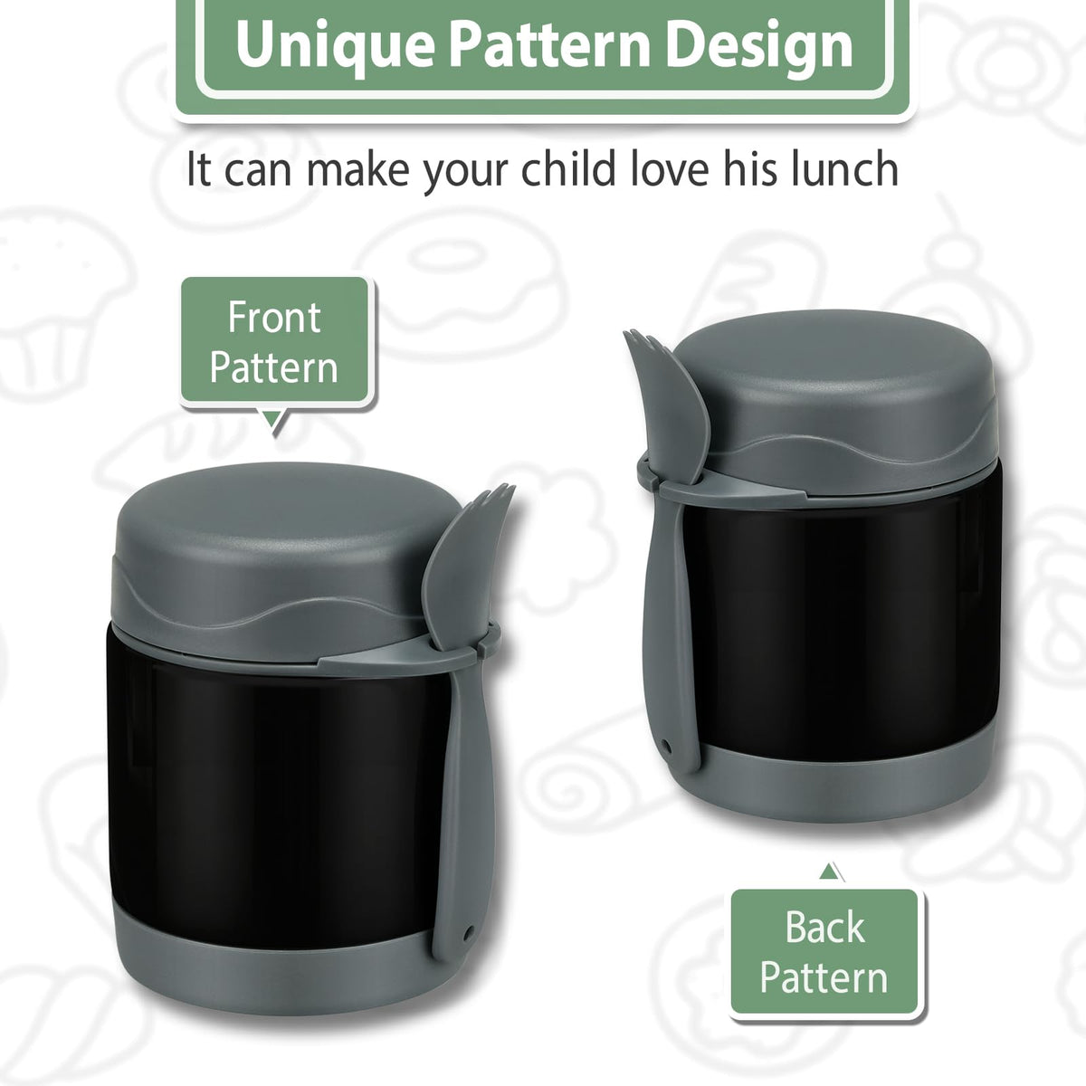 Howeemo wide-mouth design allows easy filling and quick cleaning after meals