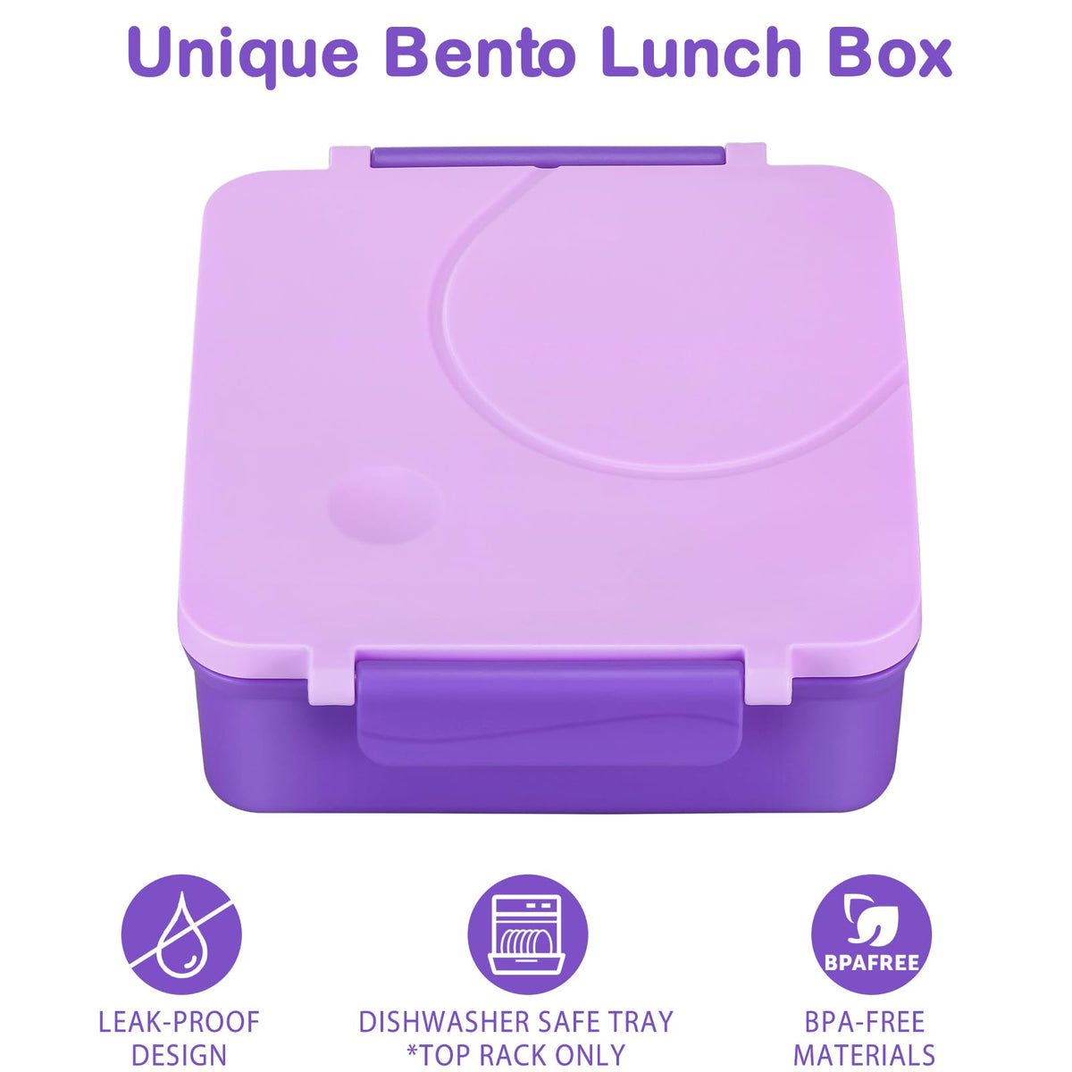 Howeemo four-compartment lunch box designed for mess-free portions