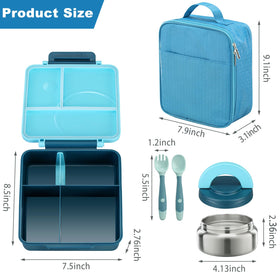 Howeemo cutlery set included blue pack keeps utensils handy.