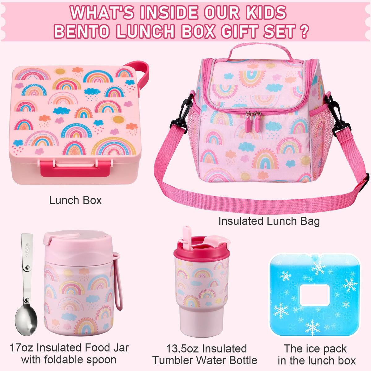 Howeemo detachable ice pack to keep lunches fresh and cool.