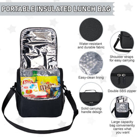 Howeemo detachable ice pack preserves lunches throughout the day.