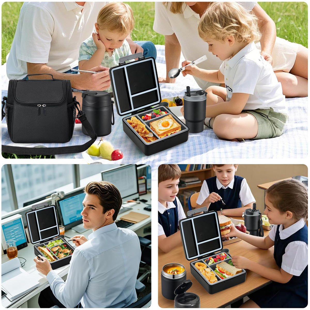 Howeemo complete lunch set ready for school or outings.